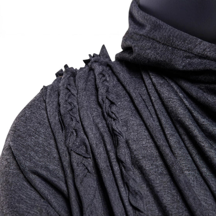 Herren asymmetrisches Kapuzenshirt mit dekorativen Details Aliams