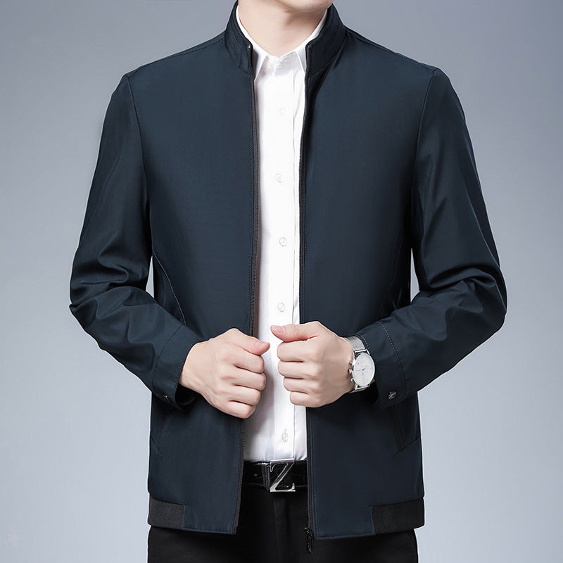 Herren sportliche High-Tech Jacke mit Stehkragen und seitlichen Reißverschlusstaschen Aliams