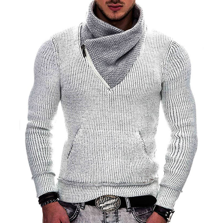 Herren Strickpullover mit hohem Kragen Aliams