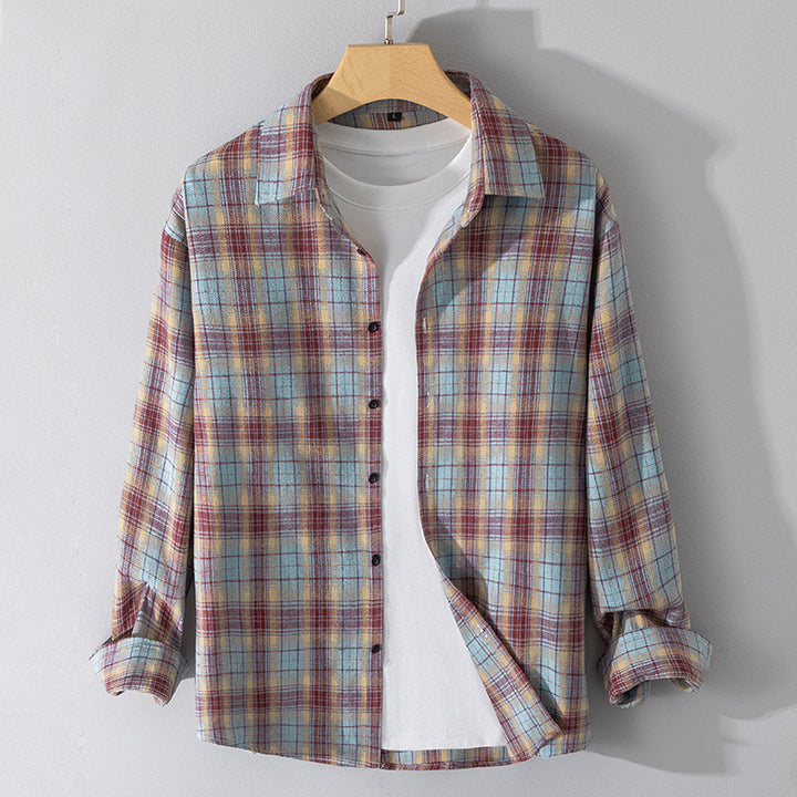 Herren kariertes Freizeithemd Aliams