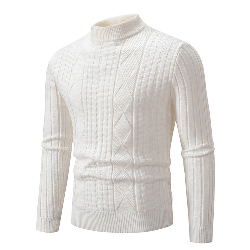 Herren eleganter Strickpullover mit modernem Zopfdesign Aliams