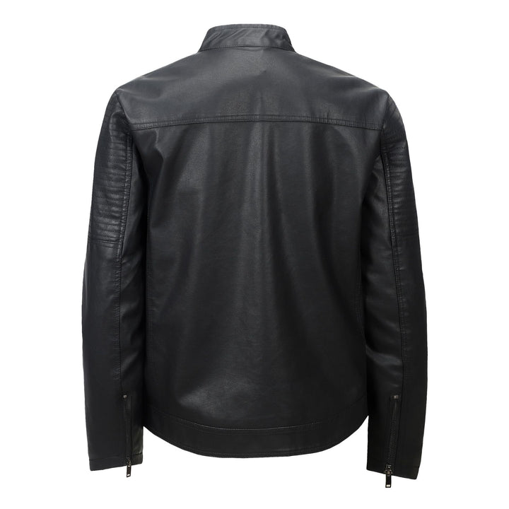 Herren hochwertige Bikerjacke mit Steppdetails und praktischen Reißverschlusstaschen Aliams