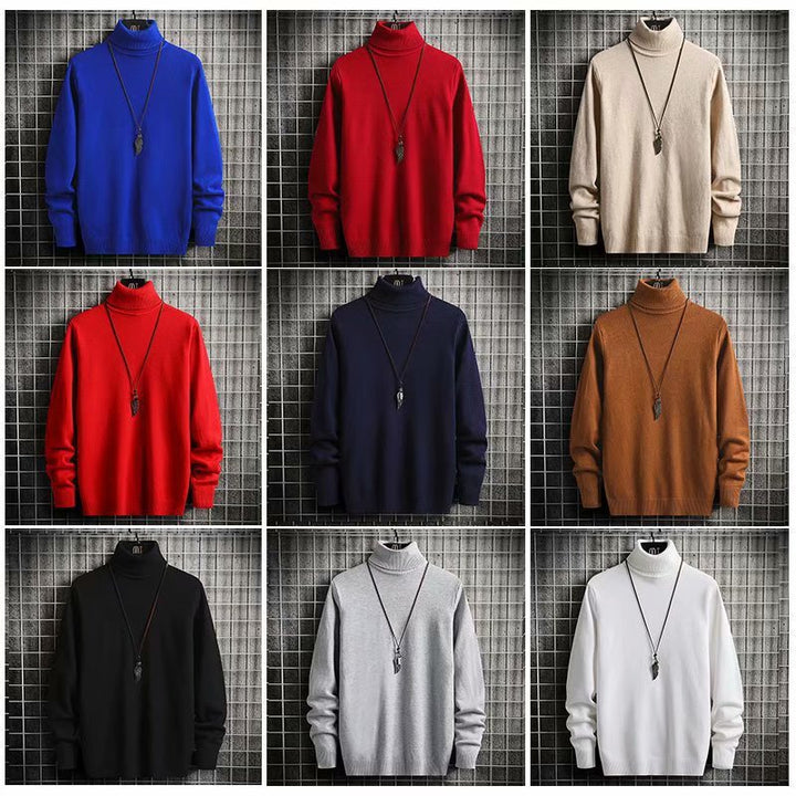 Herren Rollkragenpullover aus weicher Wolle Aliams