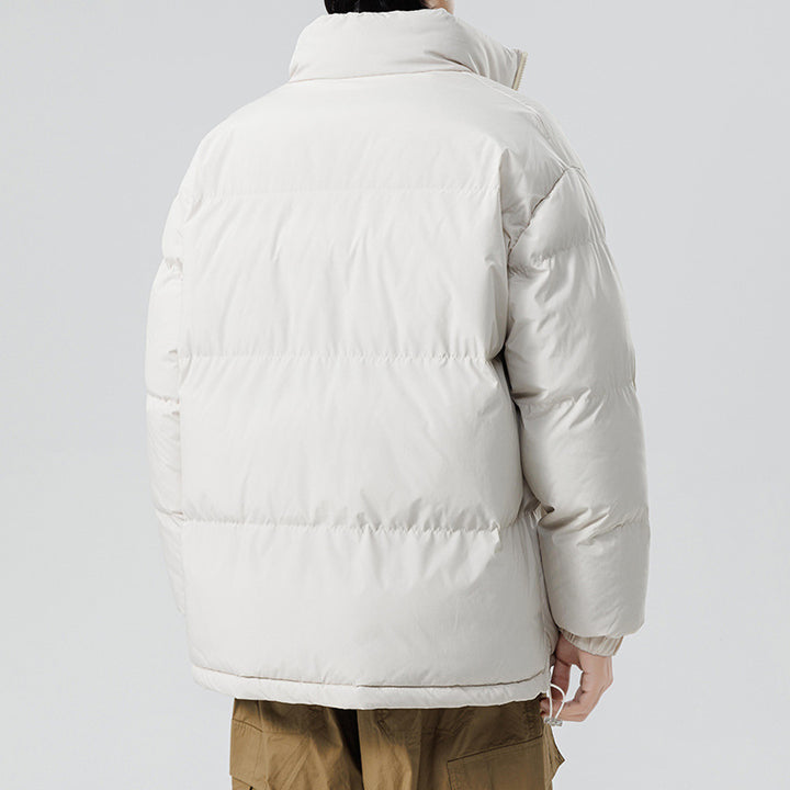 Herren gesteppte Funktionsjacke mit hohem Kragen und isolierendem Innenfutter Aliams