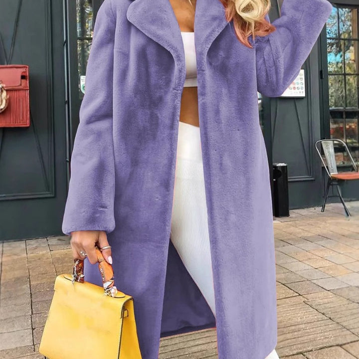 Damen elegante Fleecejacke mit modernem Schnitt und großzügigen Taschen Aliams