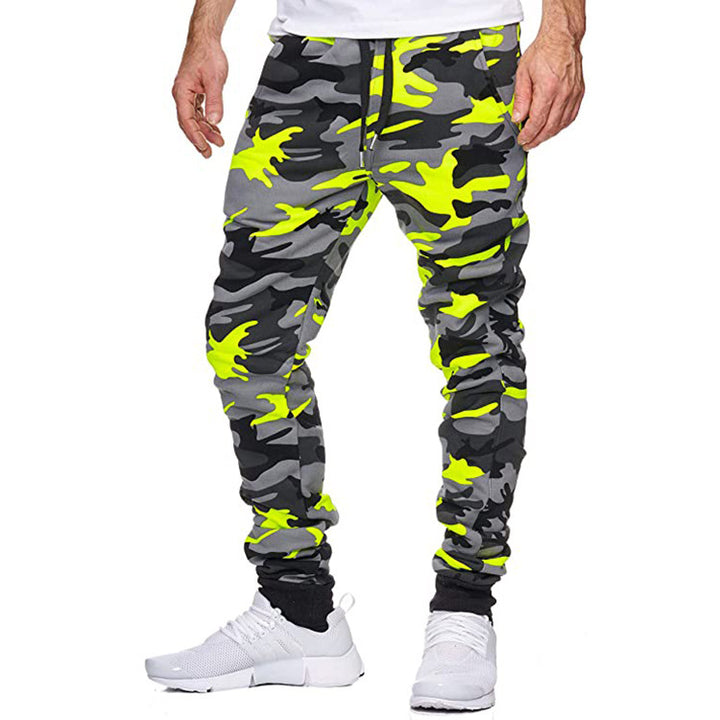 Herren Cargohose mit trendigem Camouflage-Design und elastischem Bund Aliams