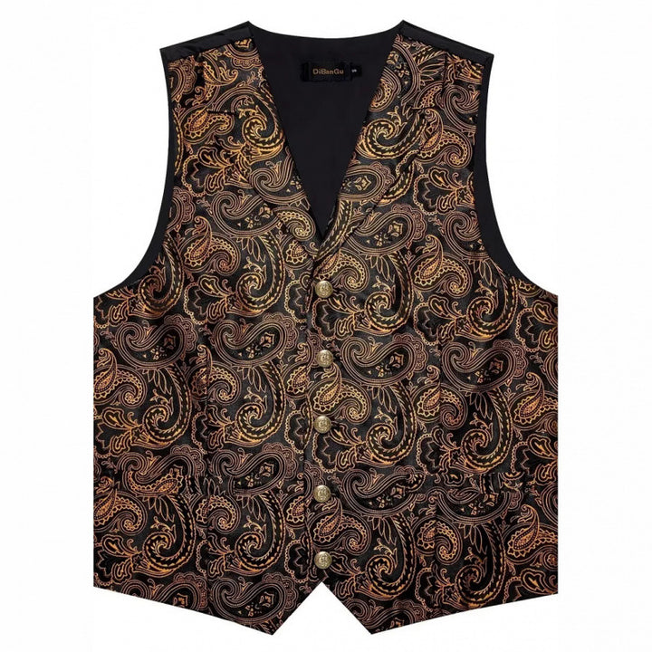 Herren Elegante Weste mit aufwendigem Paisley-Muster Aliams
