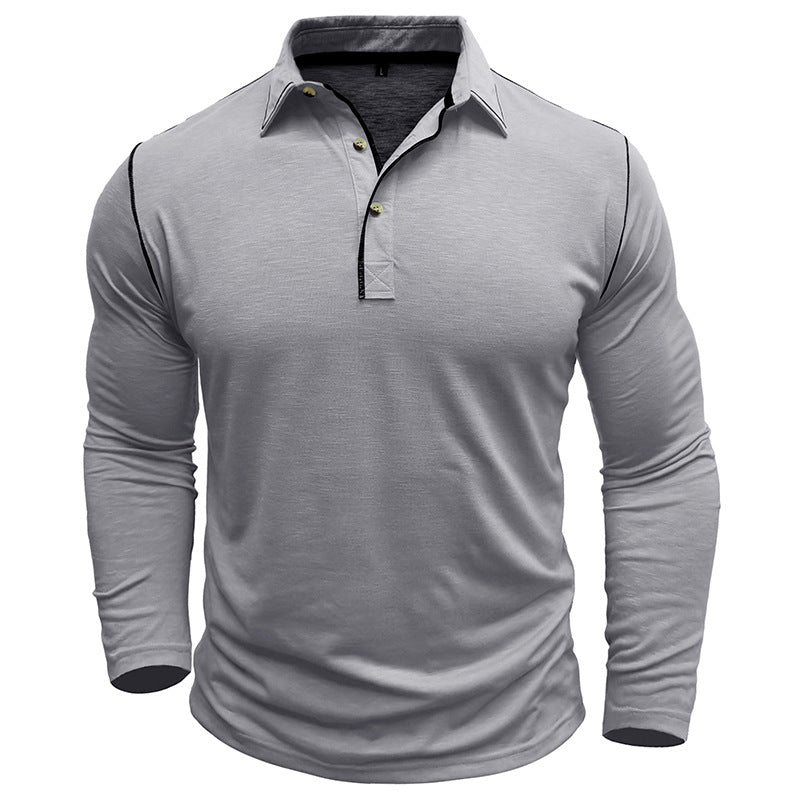 Herren Funktions-Langarmshirt mit modernem Kragen und sportlicher Passform Aliams
