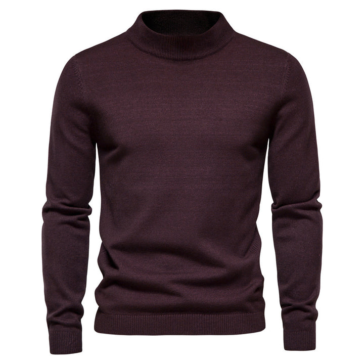 Herren eleganter Rollkragenpullover aus feiner Wolle Aliams