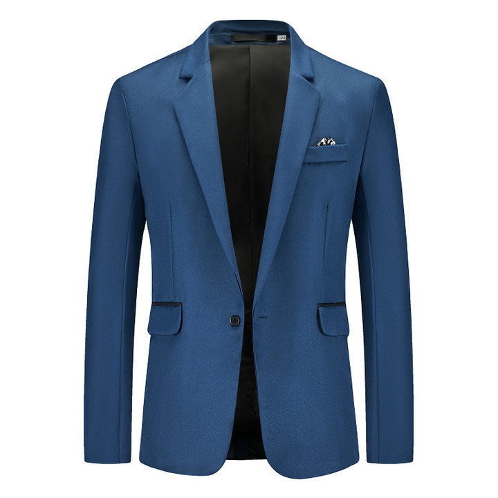 Herren Eleganter Anzugblazer mit feiner Struktur und modernem Schnitt Aliams