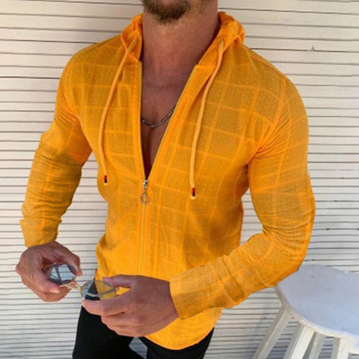 Herren Kapuzenoberteil mit innovativem Reißverschluss und stylischem Design Aliams