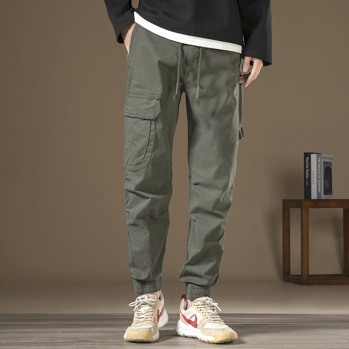 Herren Cargo-Hose mit funktionalen Taschen und elastischem Bund Aliams