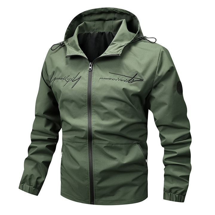 Herren wetterfeste Leichtjacke mit innovativem Kapuzensystem Aliams