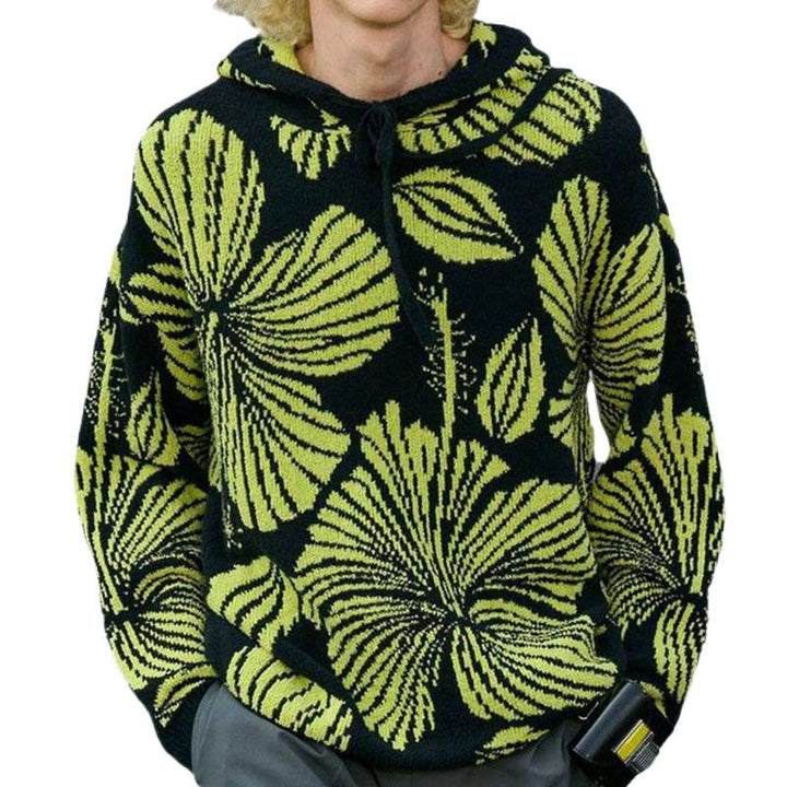 Unisex Kapuzenpullover mit einzigartigem floralem Design Aliams