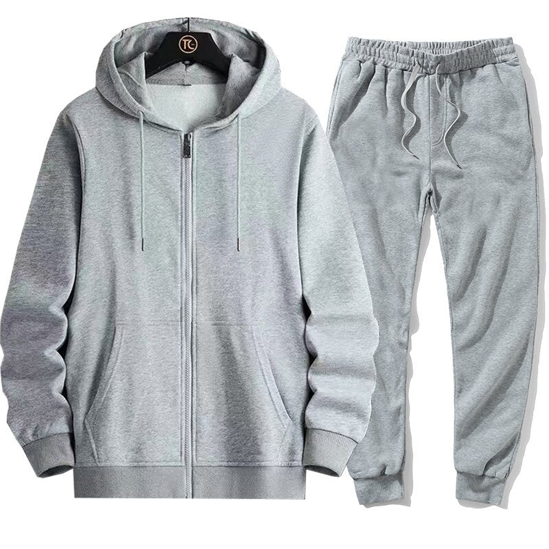 Herren sportliches Hoodie- und Jogginganzug-Set Aliams