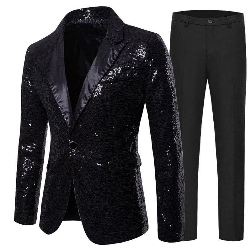 Herren Glitzer-Smokinganzug Aliams