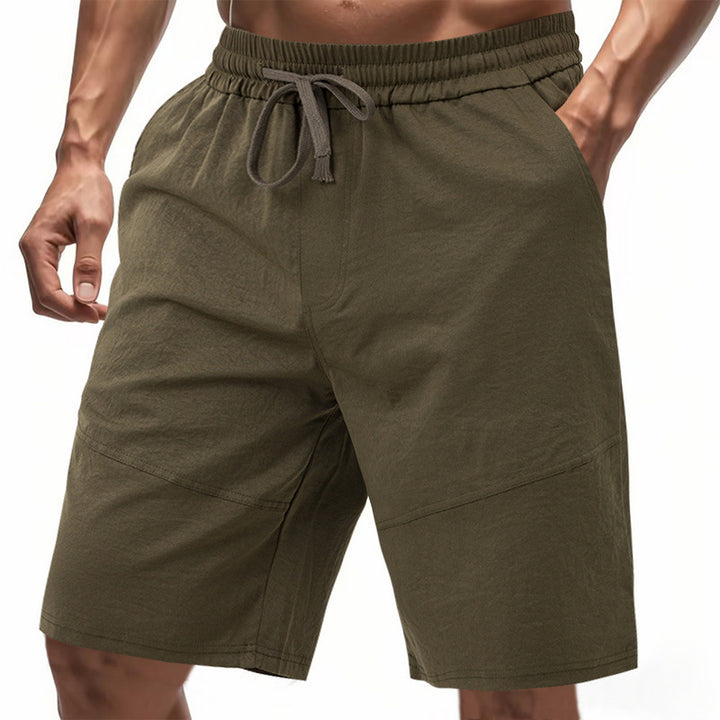 Herren Freizeit-Shorts mit elastischem Bund und seitlichen Taschen Aliams