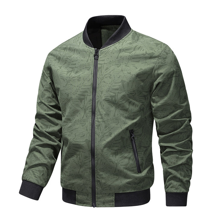 Herren stilvolle Bomberjacke mit grafischem Foliendesign Aliams