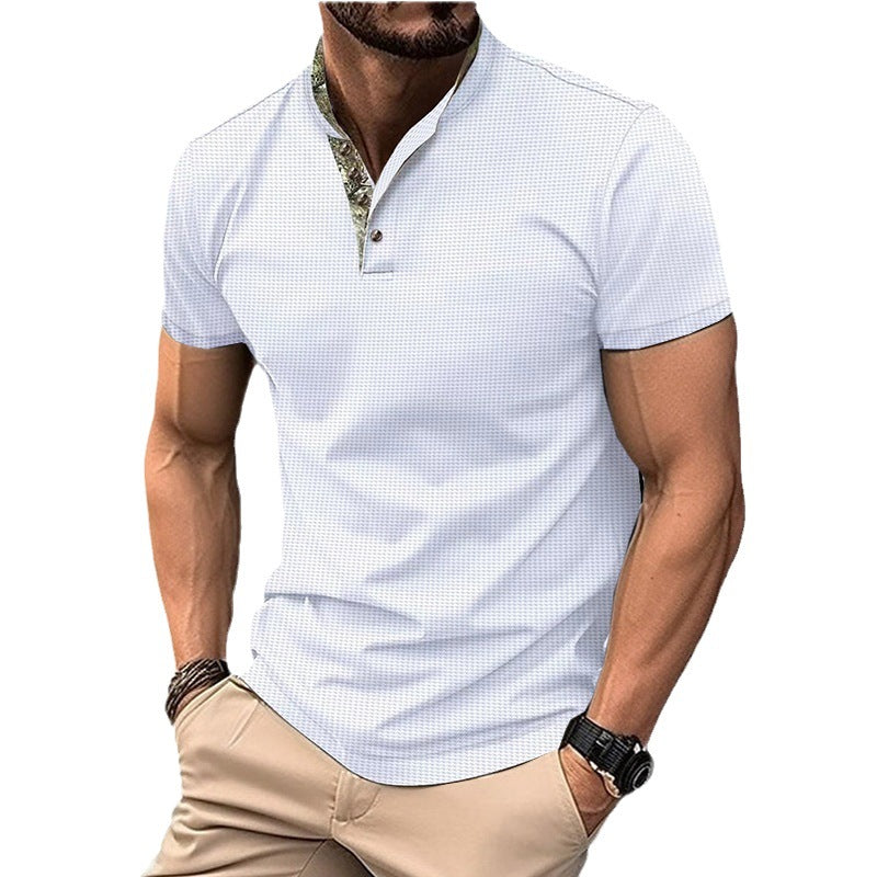 Herren Kurzarm Poloshirt mit hochwertigem Kragen Aliams