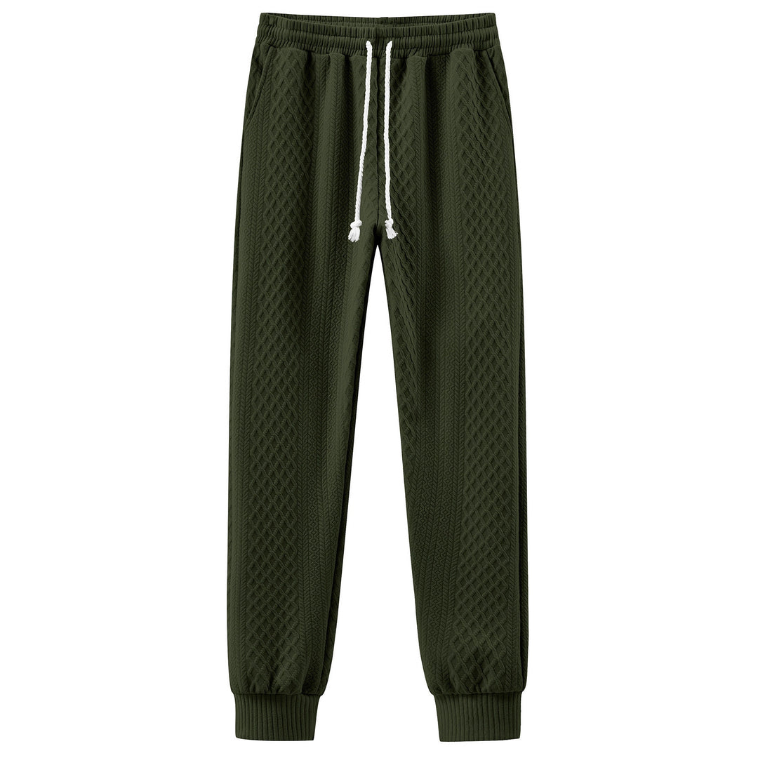 Herren bequeme Sweatpants mit innovativem Strukturdesign und verstellbarem Bund Aliams
