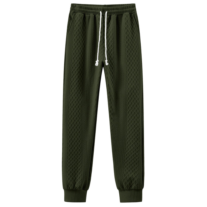 Herren bequeme Sweatpants mit innovativem Strukturdesign und verstellbarem Bund Aliams