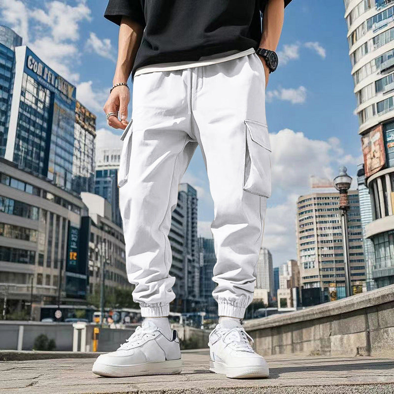 Herren Cargo-Hose mit praktischen Seitentaschen und elastischem Bund Aliams