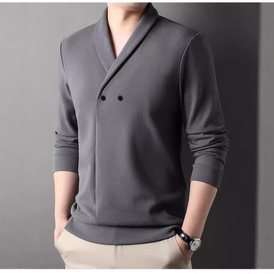 Herren Freizeitjacke mit modernem Schalkragen und praktischen Knöpfen Aliams