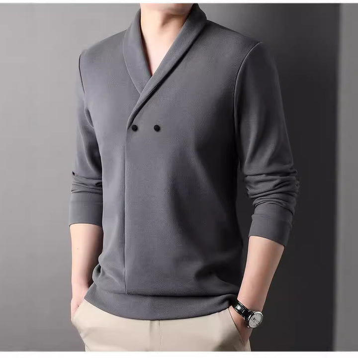 Herren Freizeitjacke mit modernem Schalkragen und praktischen Knöpfen Aliams