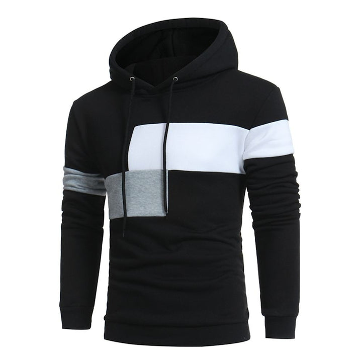 Herren sportlicher Kapuzenpullover mit Farbblockdesign Aliams