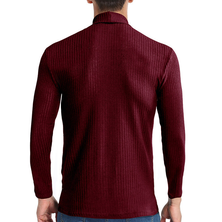 Herren Rollkragenpullover aus feiner Rippenstruktur Aliams