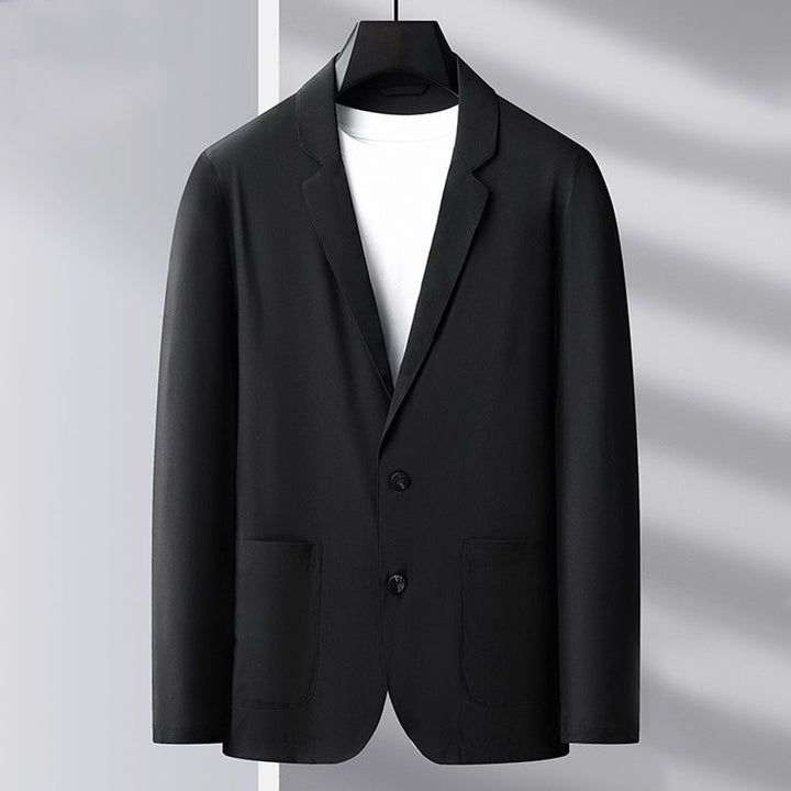 Herren Slim Fit Blazerjacke aus atmungsaktivem Stoff Aliams