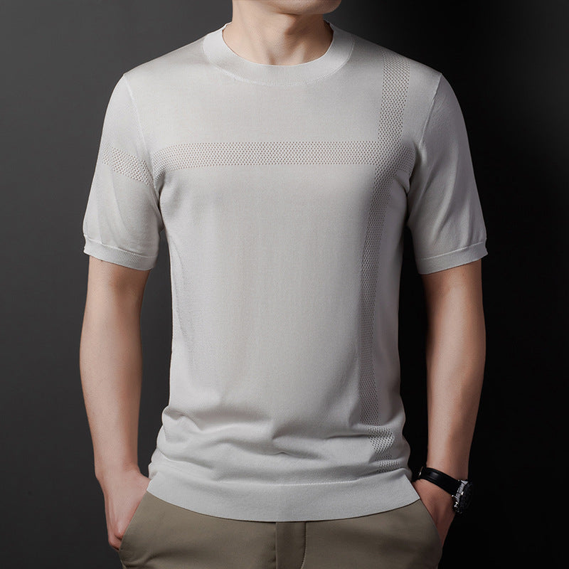 Herren sportliches T-Shirt mit atmungsaktiven Netzpaneelen Aliams