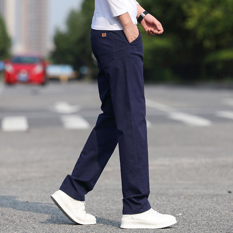 Herren Chinos mit schmalem Schnitt und elastischem Bund Aliams