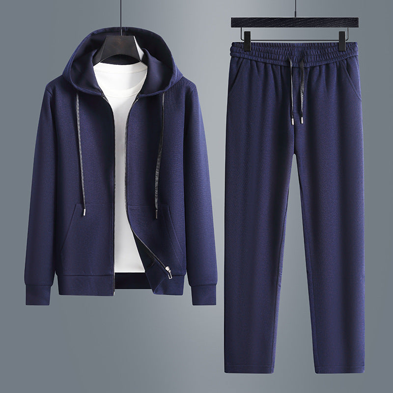 Herren sportliches Sweatset mit Kapuze und elastischem Bund Aliams