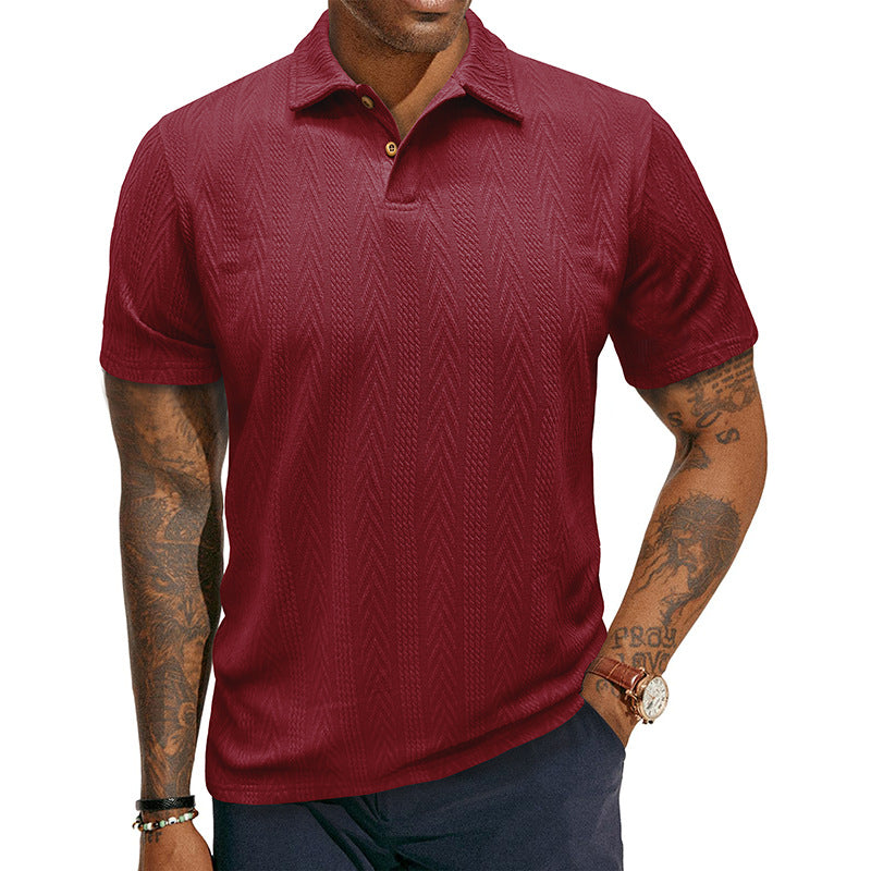 Herren Poloshirt mit strukturiertem Design Aliams