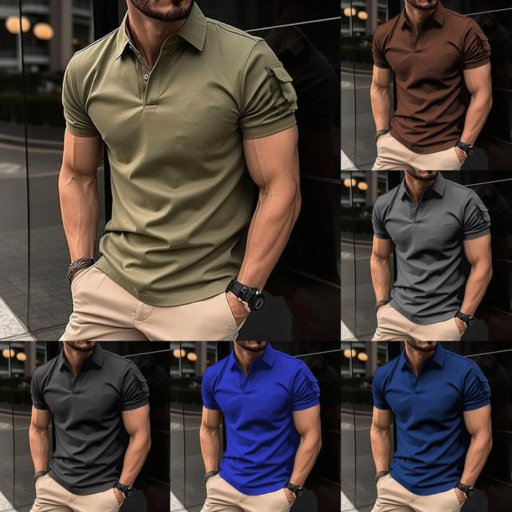 Herren Performance Polo-Shirt mit Utility-Taschen Aliams