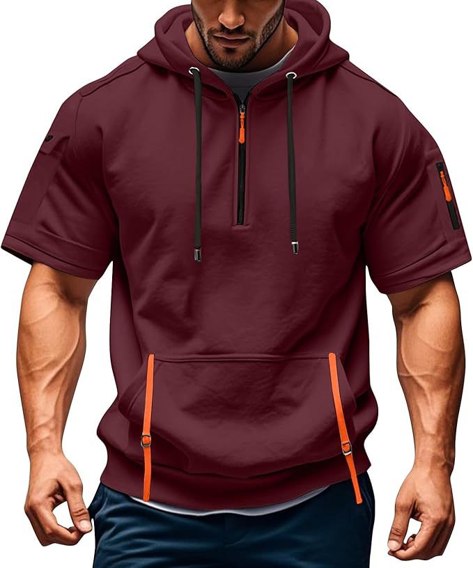 Herren Freizeit Hoodie mit modernen Reißverschlusstaschen Aliams