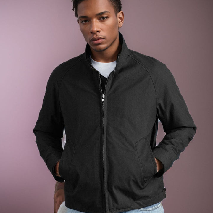 Herren elegante Steppjacke mit hohem Kragen und praktischen Taschen Aliams