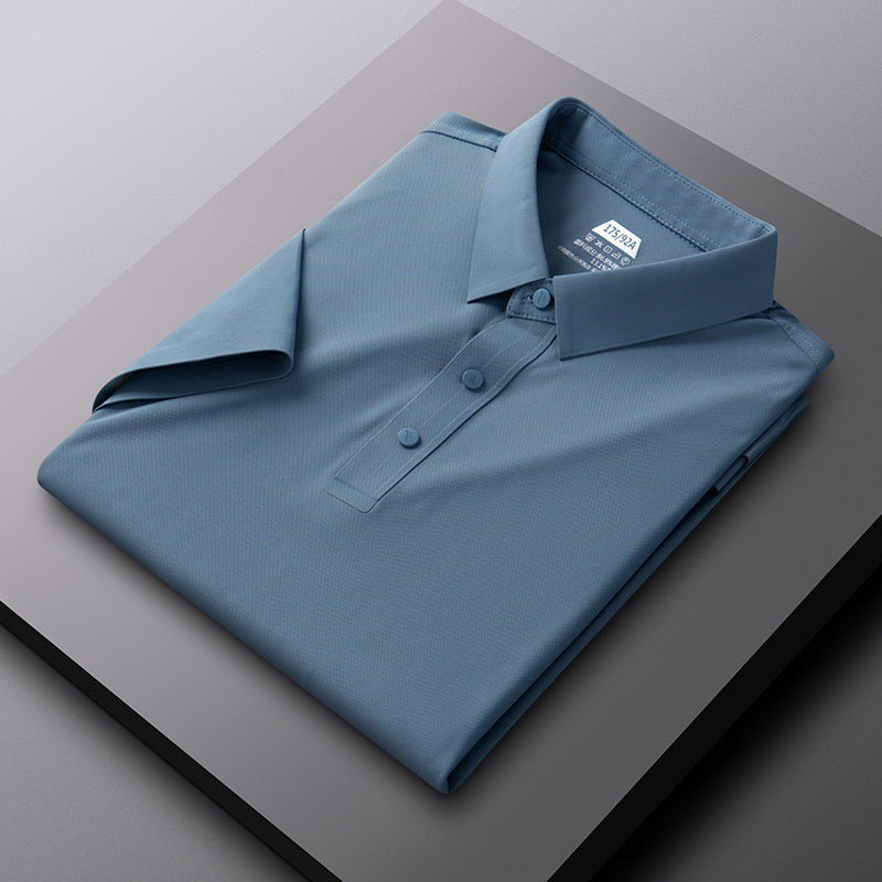 Herren atmungsaktives Poloshirt mit strukturiertem Gewebe Aliams