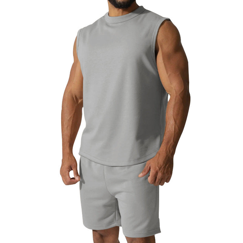 Herren sportliches Kurzarm-Set aus atmungsaktivem Material Aliams