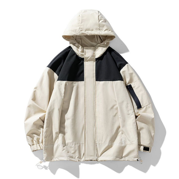 Herren funktionale Wetterjacke mit innovativem Kapuzen-Design und atmungsaktiven Einsätzen Aliams