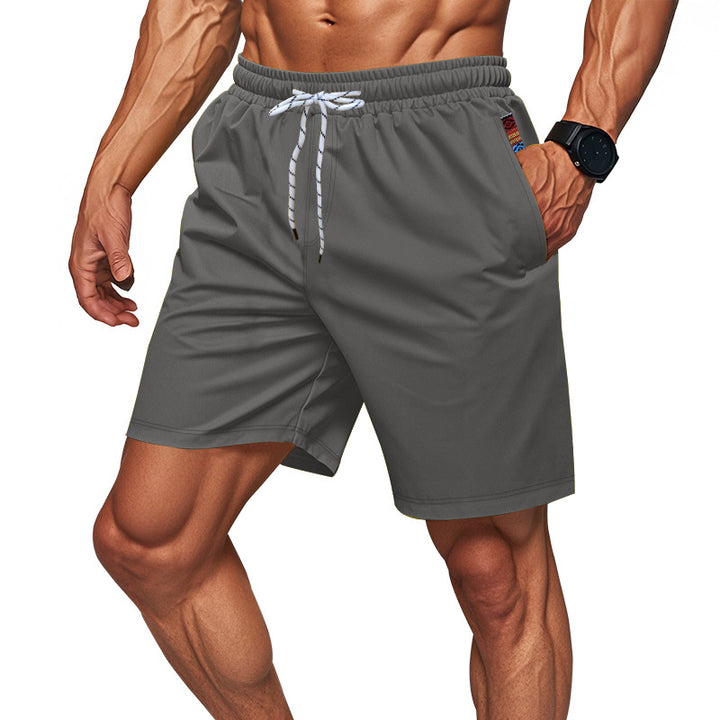 Herren sportliche Schwimmshorts mit elastischem Bund und Taschen Aliams