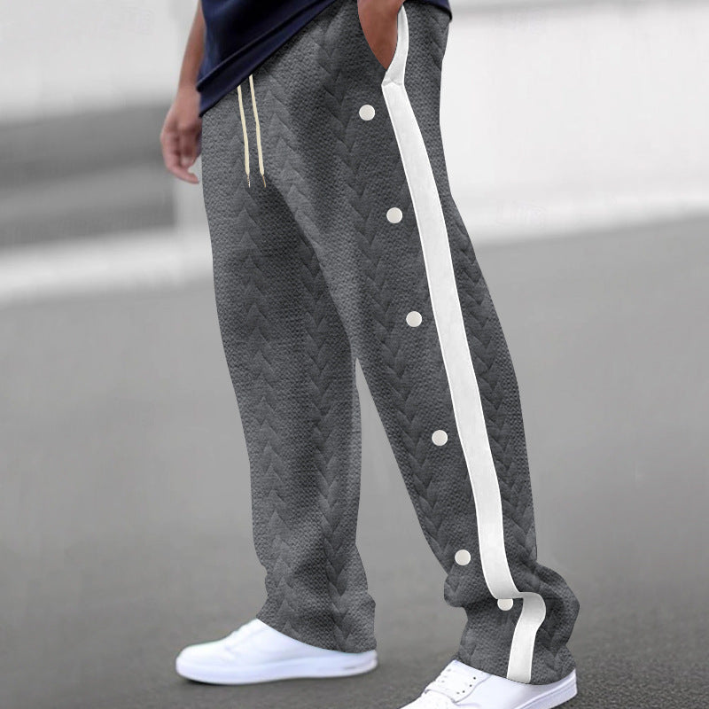 Herren Sportliche Jogginghose mit innovativem Knopfdesign Aliams