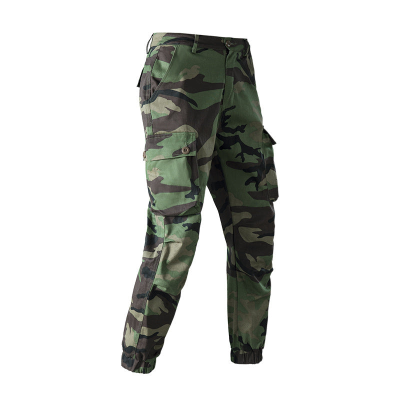 Herren Cargo-Hose mit praktischen Seitentaschen und elastischem Bund Aliams