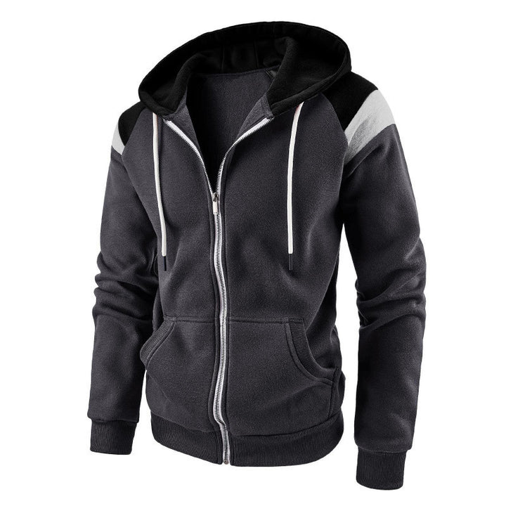 Herren sportlicher Hoodie mit farblich abgesetzten Details Aliams