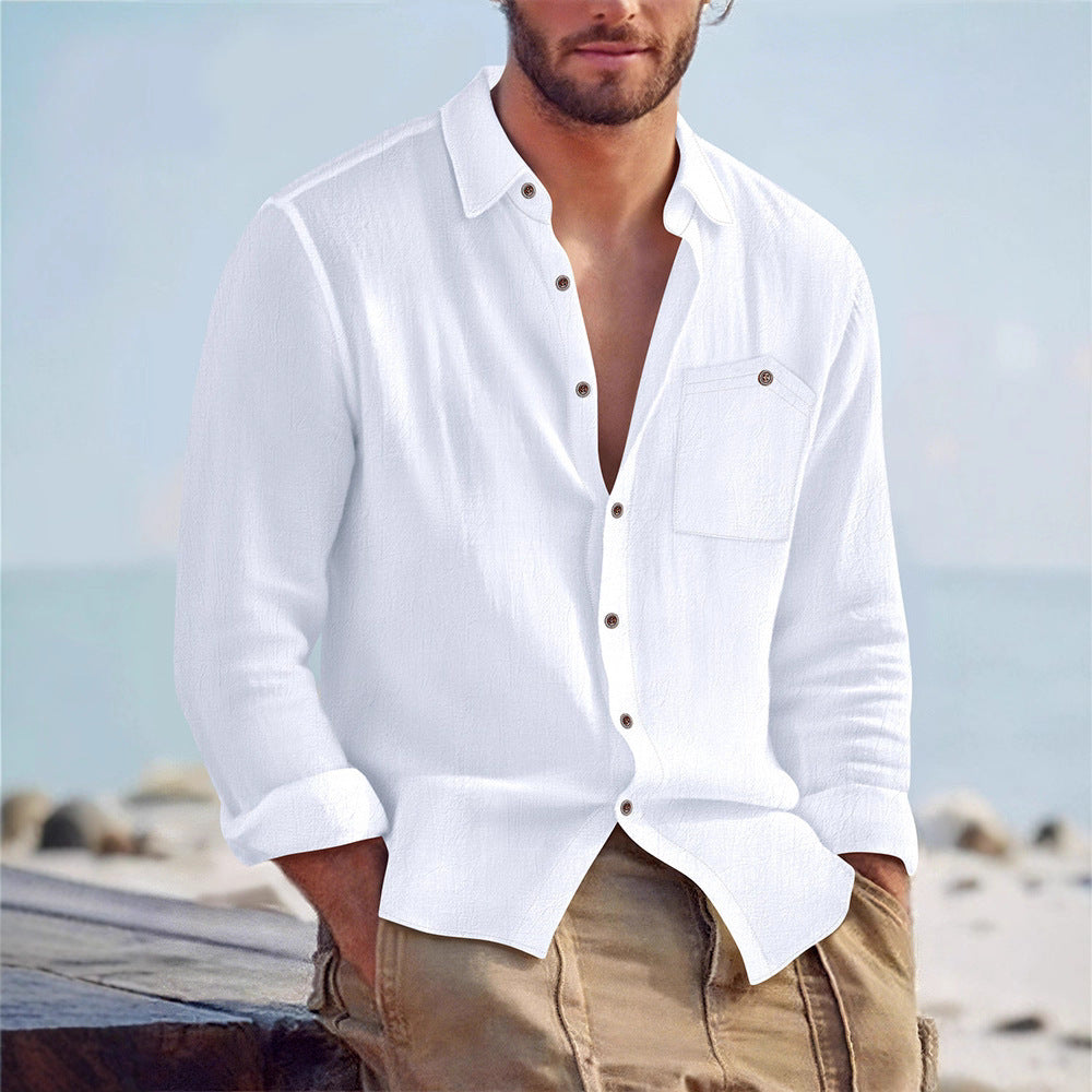 Herren Freizeit-Hemd mit lässiger Passform und praktischer Brusttasche Aliams