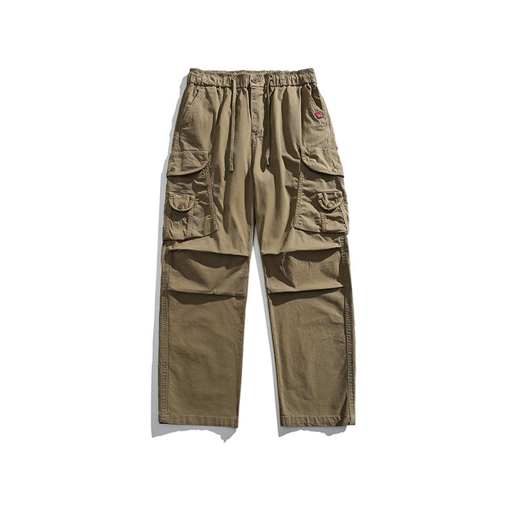 Herren Cargo-Hose mit elastischem Bund und multifunktionalen Taschen Aliams