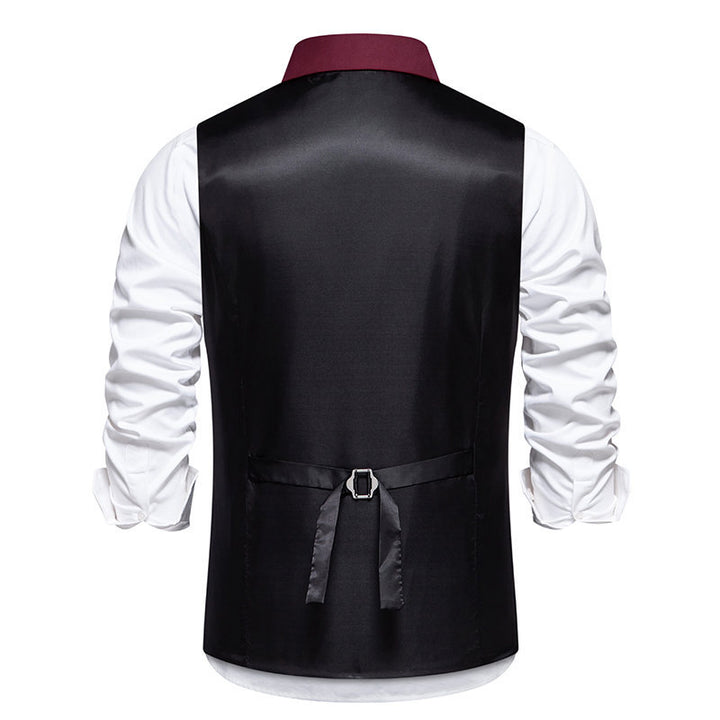 Herren elegante Anzugweste mit praktischen Taschen und modischen Akzenten Aliams