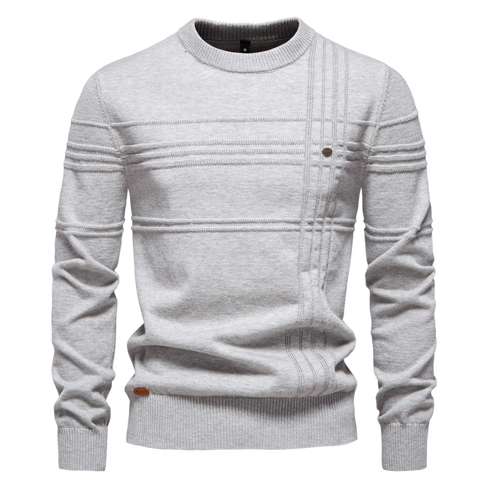 Herren Strickpullover mit modernem Strukturdesign und Komfortpassform Aliams