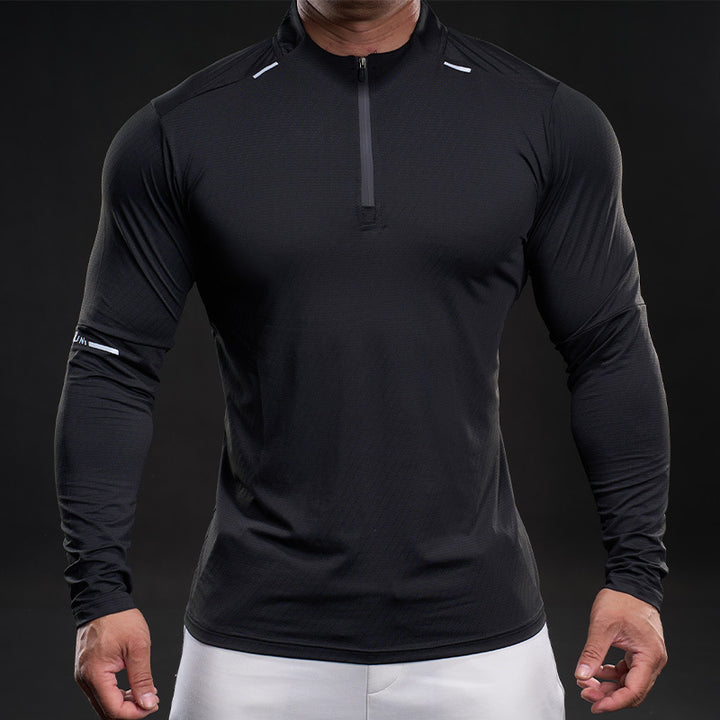 Herren Sportliches Langarmshirt Aliams